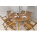 Ellipse Dining Table & 6 Manhattan Recliner Chairs